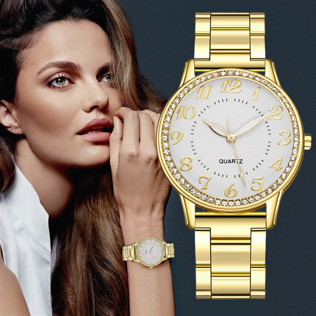

2020 Fashion montre femme Quartz Watch Stainless Steel Dial Casual Ladies Clock Gifts Bracele Watch reloj mujer